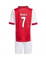 Otroške Nogometnih dresov Ajax Raul Moro #7 Domači 2025-26 Kratki rokavi (+ hlače)